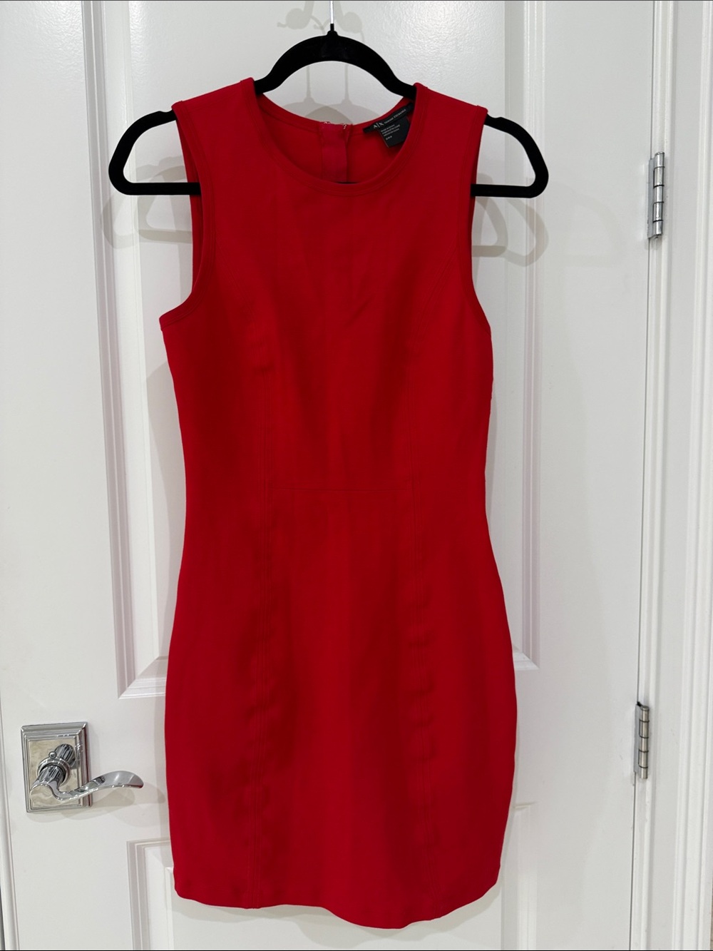 Armani Exchange Sleeveless Red bodycon Dress